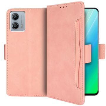 GS Ovitek za Motorola Moto G73 5G, reža za kartico, roza
