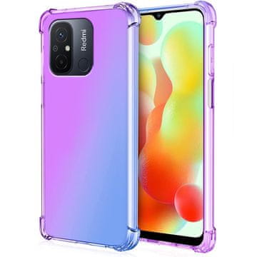GS Gradientni ovitek za Xiaomi Redmi 12C, vijoličen/moder