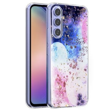 GS Komplet ovitkov Gold Glam za Samsung Galaxy A54, Galaxy + 2x steklo
