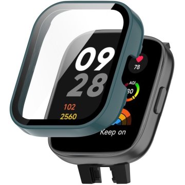 GS Ovitek 2 v 1 + kaljeno steklo za Xiaomi Redmi Watch 3, zelen