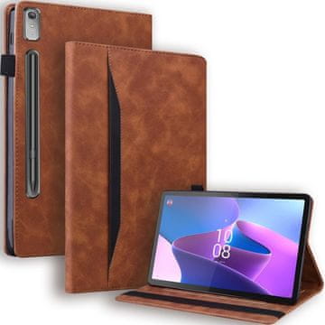 GS Ovitek za Lenovo Tab P11 Pro Gen 2 TB132FU TB132XU 11,2", klasičen, z držalom za pisalo, rjav