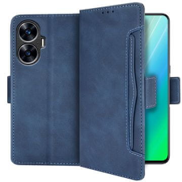 GS Realme C55 preklopni ovitek, reža za kartico, moder