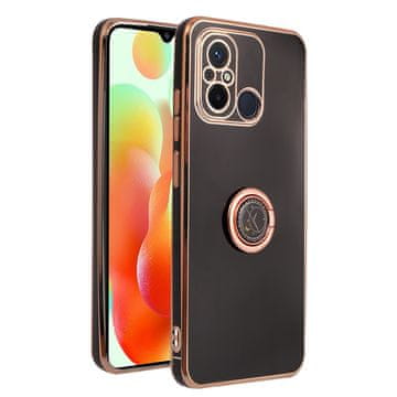 GS Ovitek za Xiaomi Redmi 12C, Electro Ring, črn