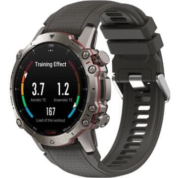 GS Silikonski pašček QuickFit 22 mm, siv