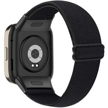 GS Najlonski pašček za Xiaomi Redmi Watch 3, črne barve