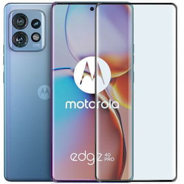 GS 3D kaljeno steklo za Motorola Edge 40 Pro, s črnim okvirjem