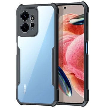 GS Ovitek za Xiaomi Redmi Note 12 4G, hibridni, z zaščito pred padci, črn