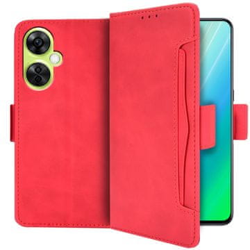 GS Ovitek za OnePlus Nord CE 3 Lite 5G, reža za kartico, rdeč