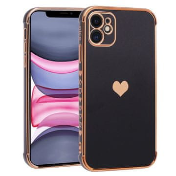 GS Ovitek za Apple iPhone 11, Elektro srce, črn