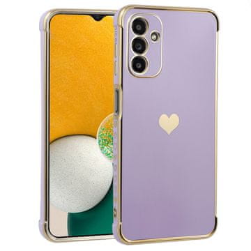 GS Ovitek za Samsung Galaxy A13 5G, Elektro srce, vijoličen