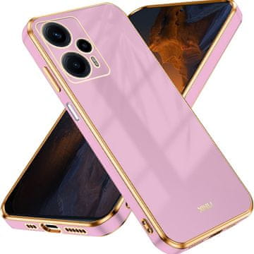 GS Ovitek za Xiaomi Poco F5, Glamour CamShield, vijoličen