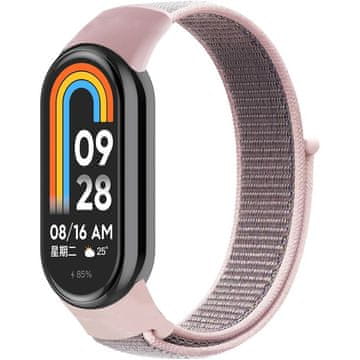GS Najlonski pašček za Xiaomi Smart Band 10 / 9 / 8, roza