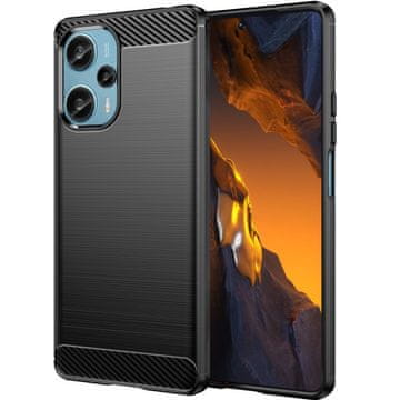GS Ovitek za Xiaomi Poco F5 5G, Karbon, črn