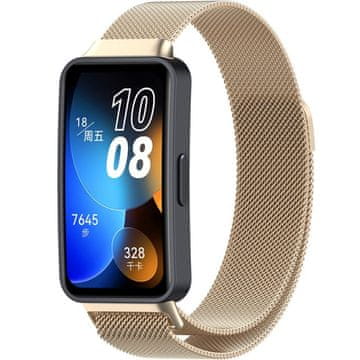 GS Milanska zapestnica za Huawei Band 8 / Huawei Band 9 / Huawei Band 10, šampanjec