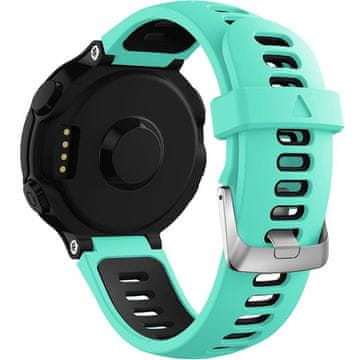 GS Silikonski pašček za Garmin Forerunner 220/230/235/620/630/735/735XT, mint/črn