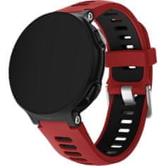 GS Silikonski pašček za Garmin Forerunner 220/230/235/620/630/735/735XT, rdeč/črn