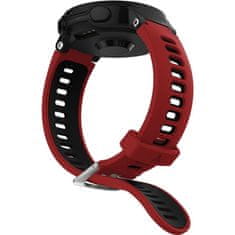 GS Silikonski pašček za Garmin Forerunner 220/230/235/620/630/735/735XT, rdeč/črn