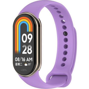 GS Silikonski pašček za Xiaomi Smart Band 10 / 9 / 8, vijoličen