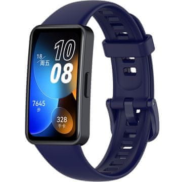 GS Silikonski pašček za Huawei Band 8 / Huawei Band 9 / Huawei Band 10, temno moder