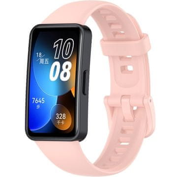 GS Silikonski pašček za Huawei Band 8 / Huawei Band 9 / Huawei Band 10, roza