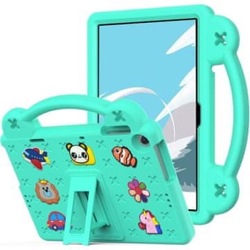 GS Ovitek za Lenovo Tab M10 10.1 Gen 3 TB-328FU/TB-328XU, ljubki vzorci, s stojalom, zelen