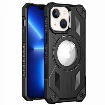GS Ovitek za iPhone 13, trpežen MagSafe, črn