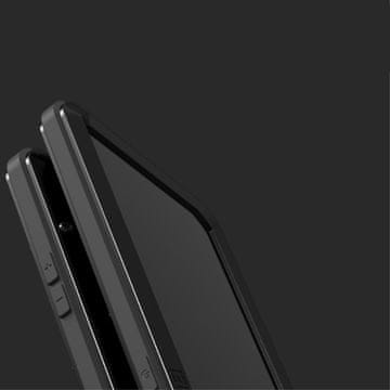 Love Mei Ovitek za iPhone 13 Pro, oklepljen s steklom, črn