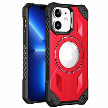 GS Ovitek za iPhone 11, trpežen, za MagSafe, rdeč