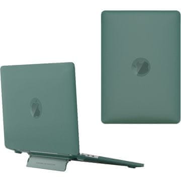 GS Trdi ovitek za MacBook Air 13 2018 2019 2020 A1932, A2179, A2337, s stojalom, zelen