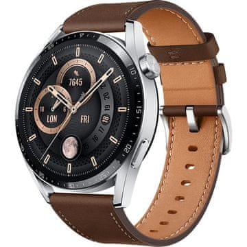 GS Univerzalni usnjen pašček 22 mm, rjav