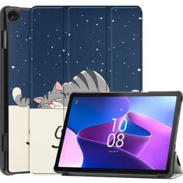 GS Ovitek za Lenovo Tab M10 10.1 Gen 3 TB-328FU/TB-328XU, Smartcase, speča mačka