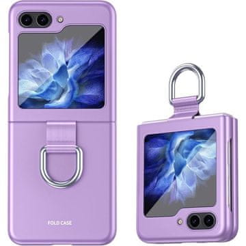 Overboard Ovitek z držalom za prstan za Samsung Galaxy Z Flip5 5G, vijoličen