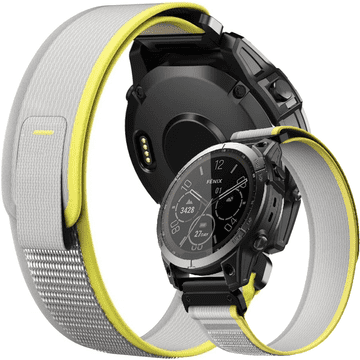 GS Najlonski pašček QuickFit za Garmin 26 mm, bež/rumen