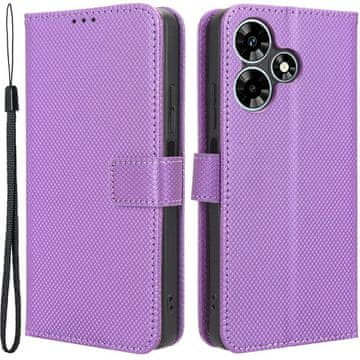GS Pametni magnetni ovitek z denarnico Infinix Hot 30i, vijoličen