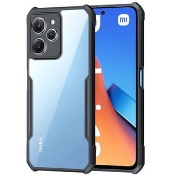 GS Ovitek za Xiaomi Redmi 12, hibridni, AntiDrop, črn