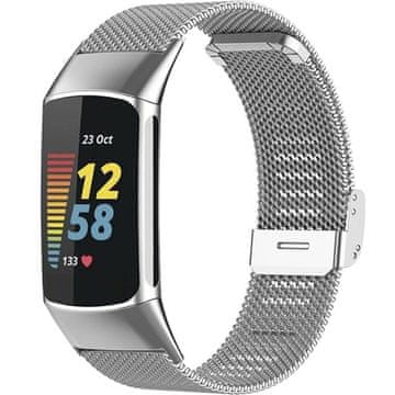 GS Zapestnica za Fitbit Charge 5, srebrna
