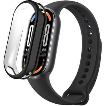 GS Silikonski ovitek za Xiaomi Smart Band 10 / 9 / 8, črn