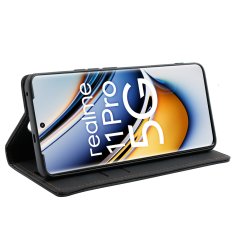Overboard Ovitek za Realme 11 Pro 5G / Pro+ 5G, denarnica Vintage, črna