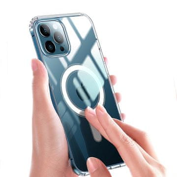 Overboard Ovitek za iPhone 15 Pro Max z MagSafe, ojačan, magneten, prozoren