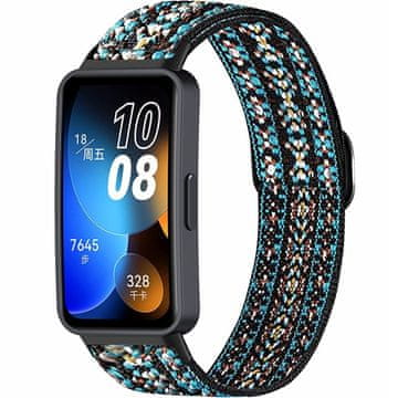 GS Najlonski pašček za Huawei Band 8 / Huawei Band 9 / Huawei Band 10, rjavi poudarki