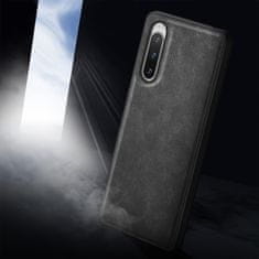 GS Usnjen ovitek za Sony Xperia 10 V, črn