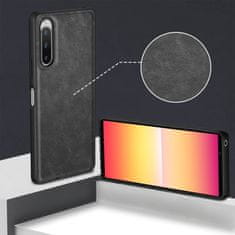 GS Usnjen ovitek za Sony Xperia 10 V, črn