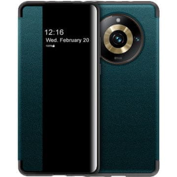 GS Ovitek za Realme 11 Pro 5G / 11 Pro+ 5G s stranskim preklopom, zelen