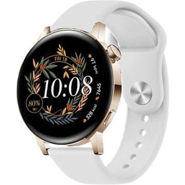 GS Univerzalni silikonski pašček 20 mm, bel