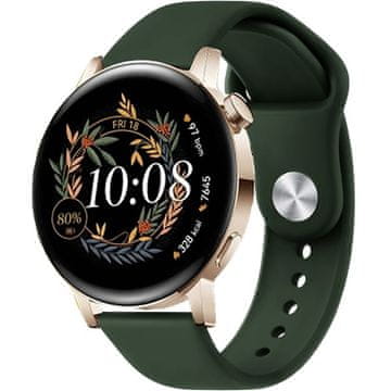 GS Univerzalni silikonski pašček 20 mm, zelen