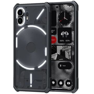 GS Ovitek za Nothing Phone 2, hibridni, odporen proti padcem, črn