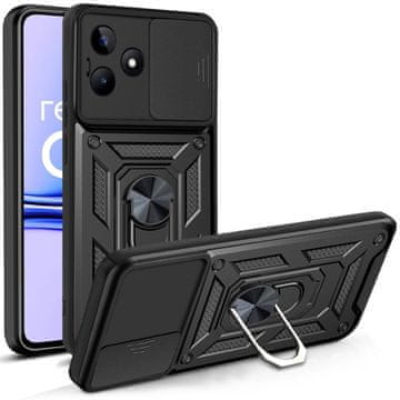 GS Oklepni ovitek za Realme C53 4G, CamShield Slide, črn