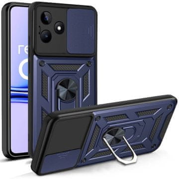 GS Oklepni ovitek za Realme C53 4G, CamShield Slide, moder