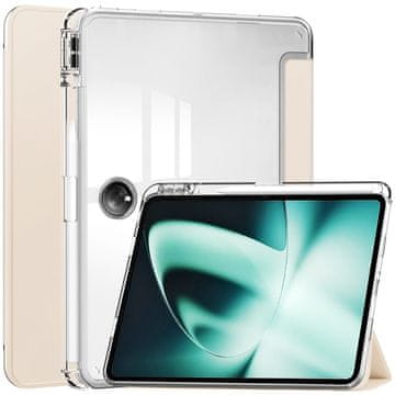 GS Ovitek za OnePlus Pad z držalom za pisalo, bež