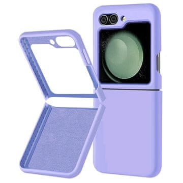 GS Silikonski ovitek za Samsung Galaxy Z Flip5 5G, vijoličen